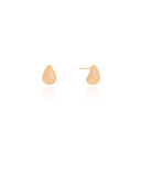 Brinco Gota Cravejada Cristal Banhado a Ouro 18K
