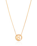 Gargantilha Filho Menino Cravejado Cristal Banhado a Ouro 18K - 45 cm