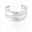 Bracelete Duas Peças Lisas Ródio Branco