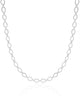 Choker Elos Losango 4 mm Ródio Branco