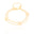 Pulseira Grumet com Folhas Banhado a Ouro 18k