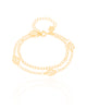 Pulseira Grumet com Folhas Banhado a Ouro 18k