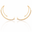 Ear Cuff Cravejado Cristal Banhado a Ouro 18K