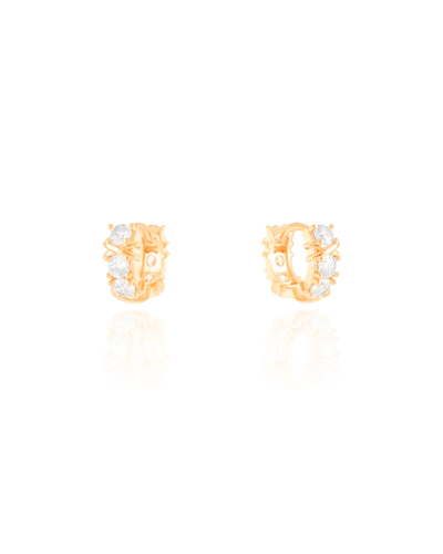 Brinco Argola Cristal 1,2 cm