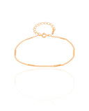 Pulseira Grumet Achatada Banhado a Ouro 18K