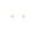Brinco Ponto de Luz Triplo Cristal Banhado a Ouro 18K