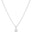 Gargantilha Veneziana Redondo Flat Liso Ródio Branco