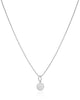 Gargantilha Veneziana Redondo Flat Liso Ródio Branco
