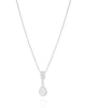 Gargantilha Veneziana Gota Cristal Detalhada Ródio Branco - 45 cm