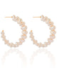 Brinco Argola Pérolas Barrocas 4.6 cm Banhado a Ouro 18K