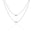 Chocker Veneziana Dupla com Pingentes Barra Canutilho Lisos