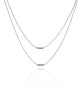 Chocker Veneziana Dupla com Pingentes Barra Canutilho Lisos