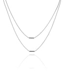 Chocker Veneziana Dupla com Pingentes Barra Canutilho Lisos