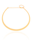 Aro Texturizado 5 mm Banhado a Ouro 18K