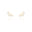Ear Cuff Gotas Cristal 1.5 cm Banhado a Ouro 18K