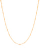 Gargantilha Canutilhos 1 mm Banhado a Ouro 18K - 40 cm