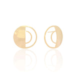 Brinco Redondo Vazado Banhado a Ouro 18K