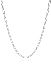 Gargantilha Elos Ovais Ródio Branco