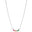 Gargantilha Veneziana Pontos de Luz Coloridos Ródio Branco - 40 cm