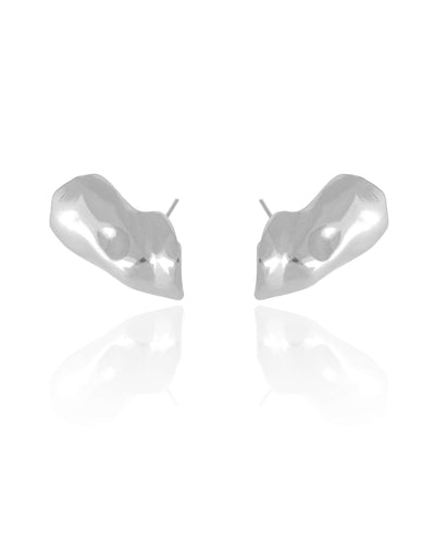 Ear Cuff Orgânico 2,5 cm Ródio Branco