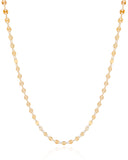 Gargantilha Plaquinhas Redondas 4 mm Banhado a Ouro 18K