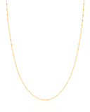 Gargantilha Masculina Torcida 1 mm Banhado a Ouro 18K - 60 cm