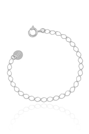 Extensor 10 cm com Fecho Ródio Branco