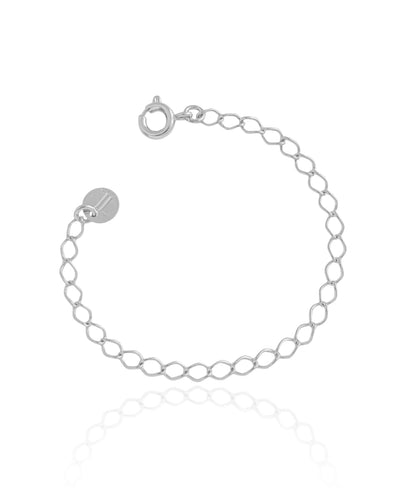 Extensor 10 cm com Fecho Ródio Branco