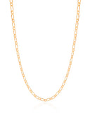 Gargantilha Elos 3 mm Banhado a Ouro 18K - 40 cm