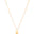 Choker Veneziana com Pingente Oval Liso Banhado a Ouro 18K
