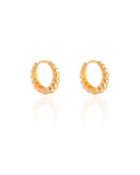 Brinco Argola Click Bolas Lisas 1.8 cm Banhado a Ouro 18K