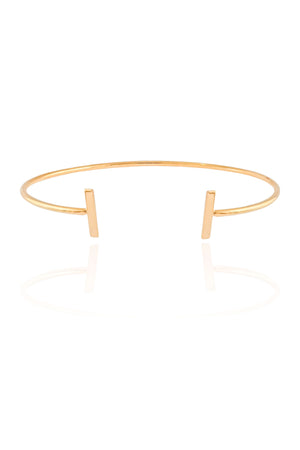 Bracelete Palito Liso Banhado a Ouro 18K