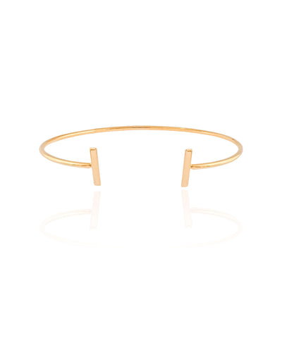 Bracelete Palito Liso Banhado a Ouro 18K