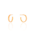 Brinco Argola Reta Lisa 1.9 cm Banhado a Ouro 18K