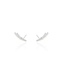 Ear Cuff Laço Duplo Liso e Cravejado Cristal