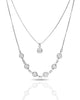 Choker Dupla Veneziana Pontos de Luz Facetado Cristal