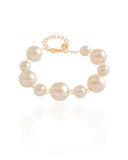 Pulseira Pérolas Banhado a Ouro 18K