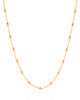 Gargantilha Longa Gomos Banhado a Ouro 18K - 70 cm
