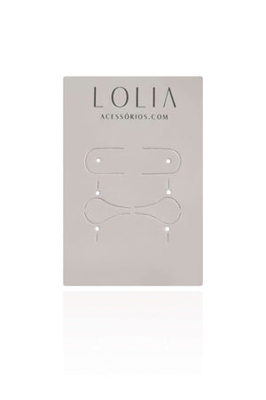 Kit com 10 Tags Semijoias Brincos, Piercing e Anel Lolia