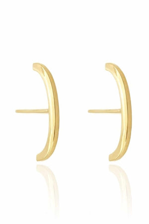 Ear Hook Filete Liso Banhado a Ouro 18K