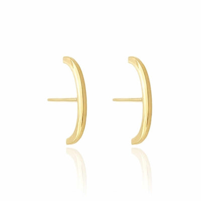 Ear Hook Filete Liso Banhado a Ouro 18K