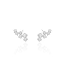Ear Cuff Pontos de Luz Cristal 2.0 cm Ródio Branco