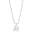 Gargantilha Ferradura Cavalo Cravejado Cristal Ródio Branco - 45 cm