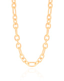 Choker Elos Ovais 8 mm Banhado a Ouro 18K