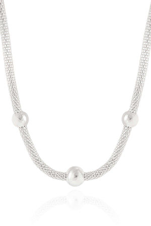 Choker Detralhada com Bolas Ródio Branco