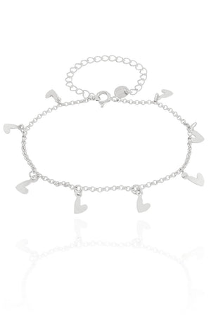 Pulseira Elo Portugues Corações