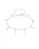 Pulseira Elo Portugues Corações