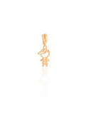 Pingente Filho Ponto de Luz Cravejado Cristal 1.4 cm Banhado a Ouro 18K