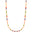 Gargantilha Riviera Colorida 3 mm Banhado a Ouro 18K - 45 cm