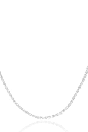 Gargantilha Cordão Baiano Ródio Branco